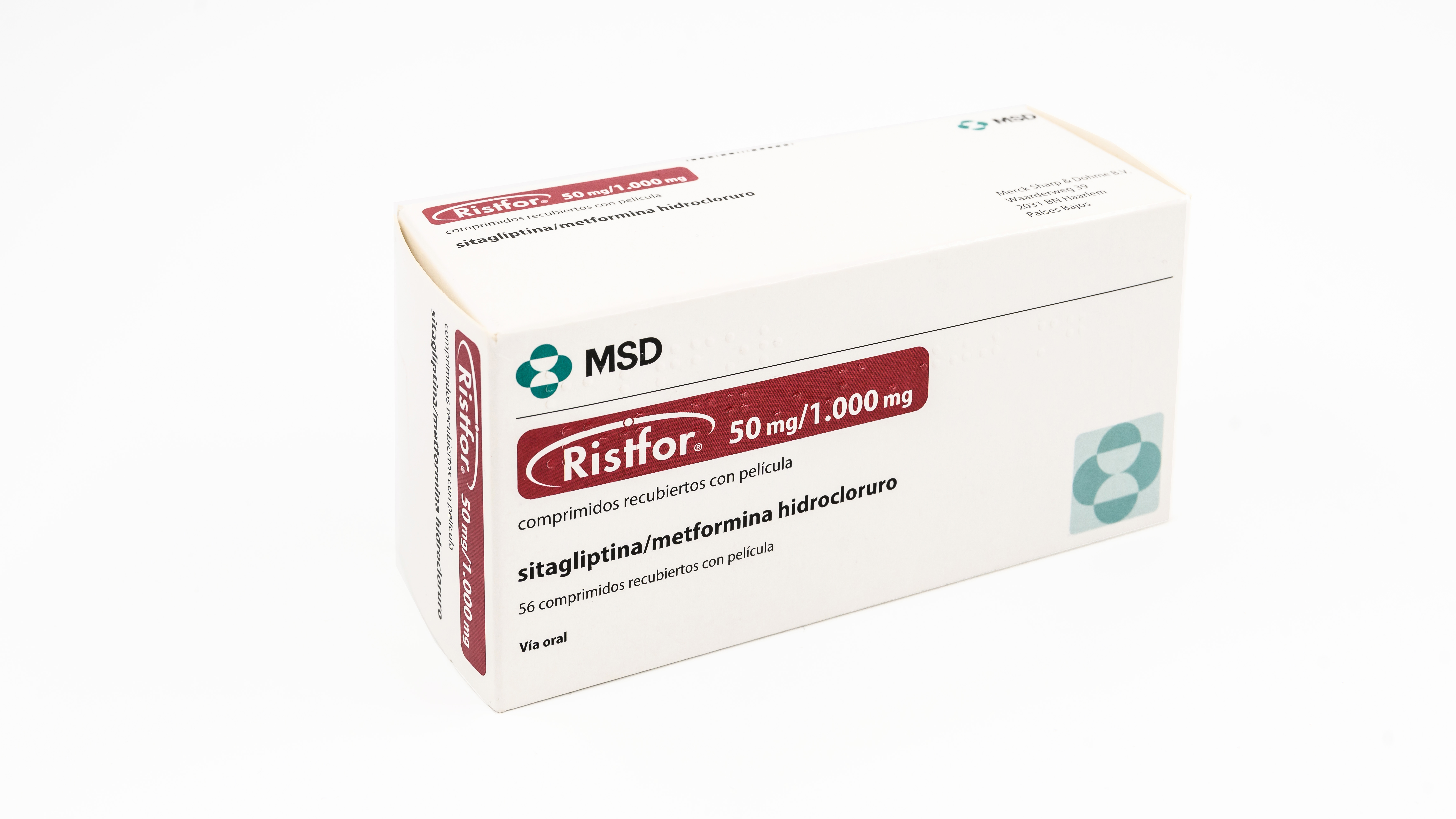 RISTFOR 50 mg/1000 mg 56 COMPRIMIDOS RECUBIERTOS