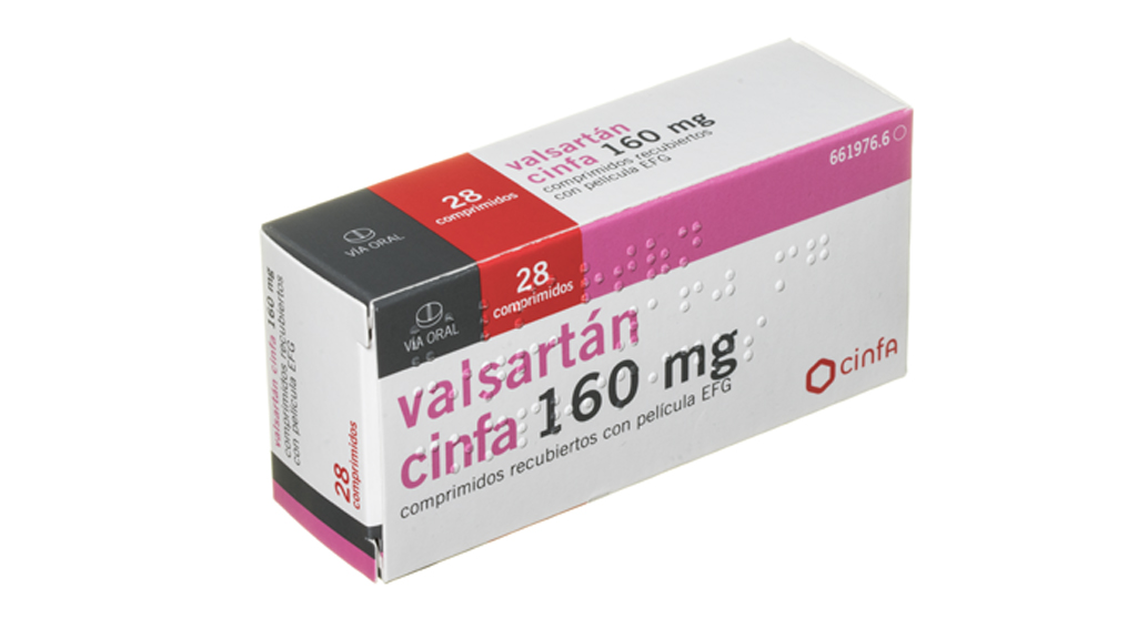 VALSARTAN CINFA EFG 160 mg 28 COMPRIMIDOS RECUBIERTOS