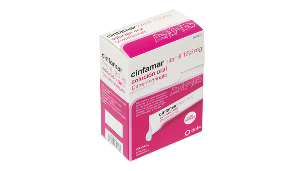 CINFAMAR INFANTIL 12,5 mg 12 SOBRES SOLUCION ORAL 5 ml