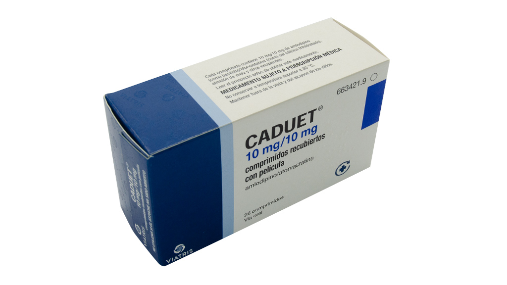 CADUET 10 mg/10 mg 28 COMPRIMIDOS RECUBIERTOS