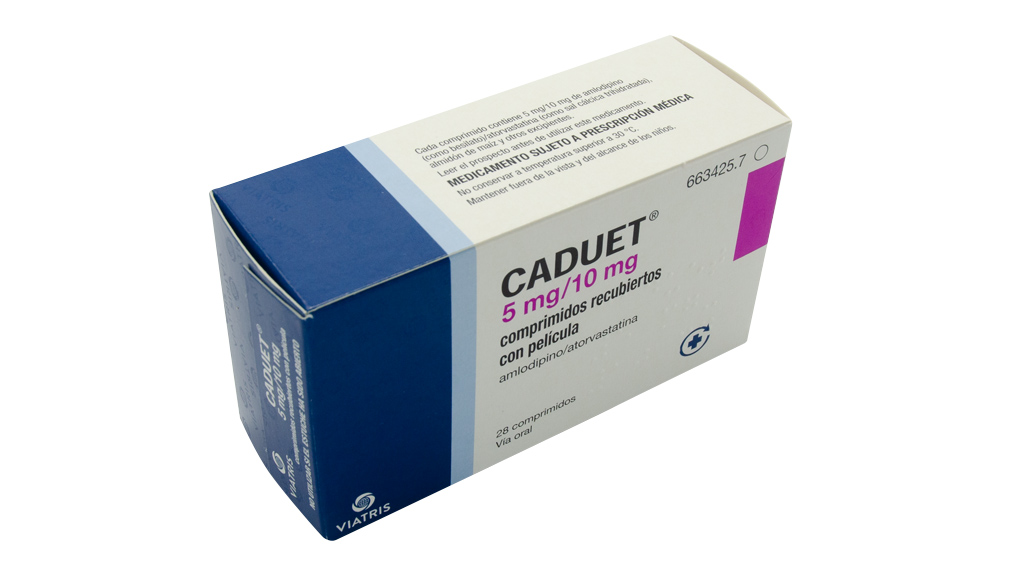 CADUET 5 mg/10 mg 28 COMPRIMIDOS RECUBIERTOS