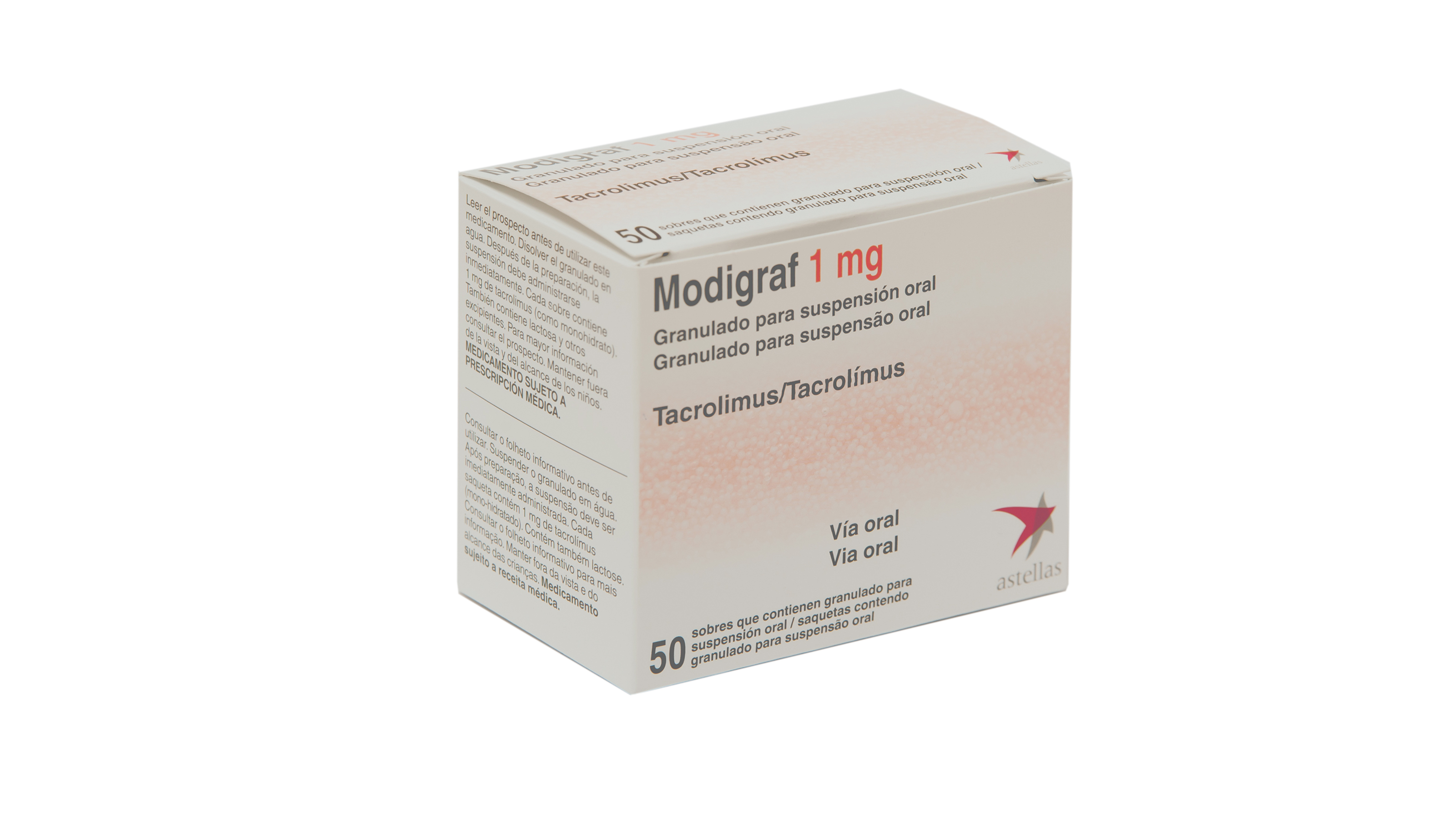 MODIGRAF 1 mg 50 SOBRES GRANULADO PARA SUSPENSION ORAL