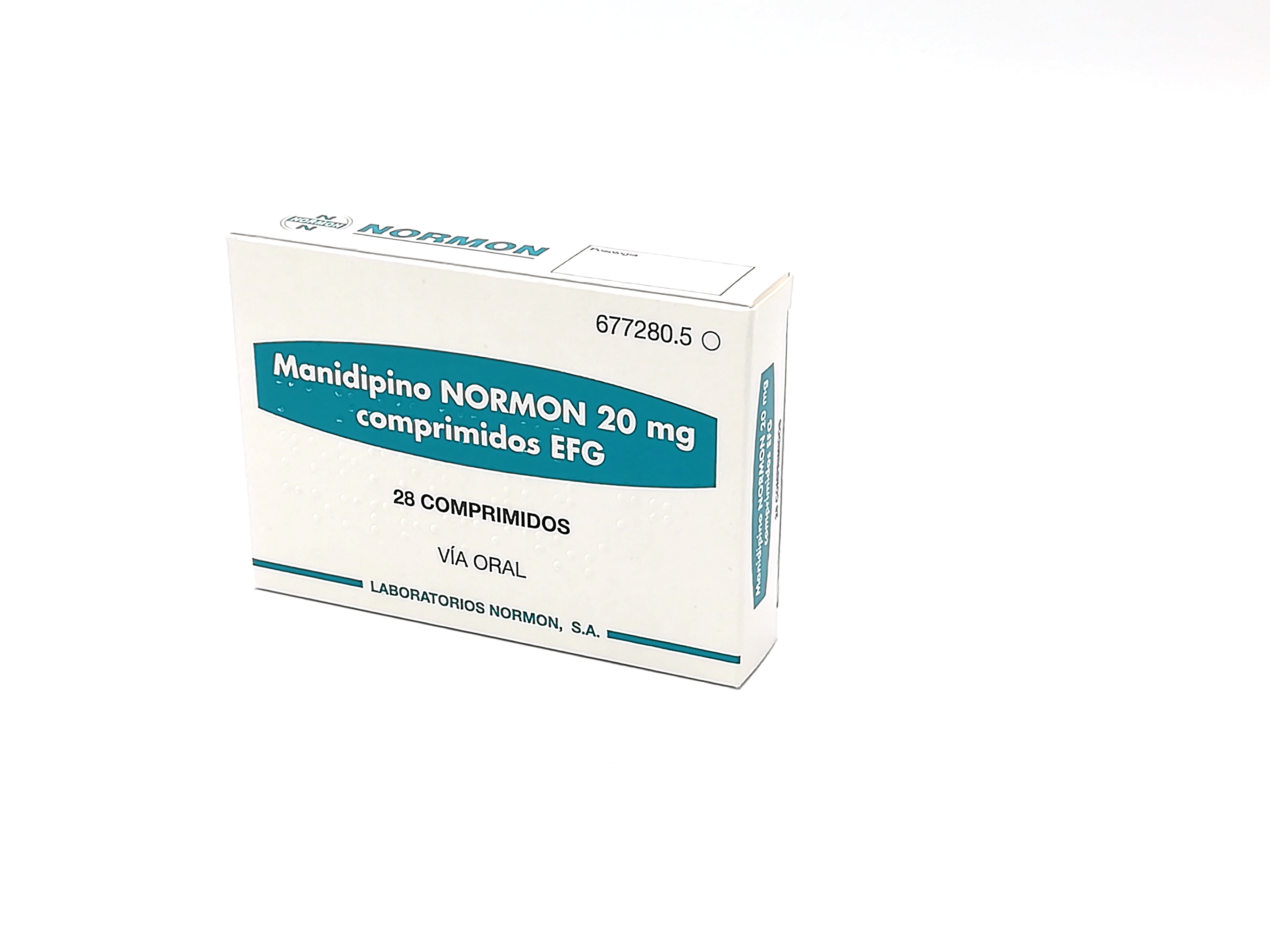 MANIDIPINO NORMON EFG 20 mg 28 COMPRIMIDOS