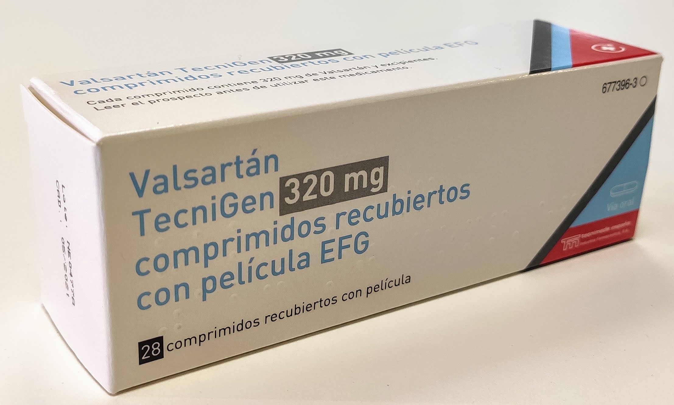 VALSARTAN TECNIGEN EFG 320 mg 28 COMPRIMIDOS RECUBIERTOS