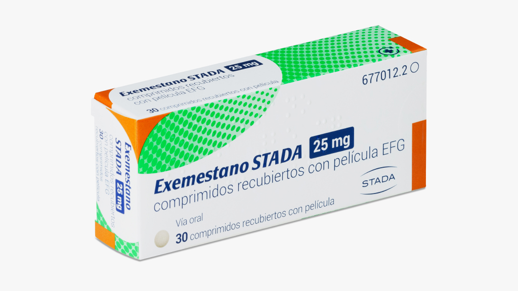 EXEMESTANO STADA EFG 25 mg 30 COMPRIMIDOS RECUBIERTOS