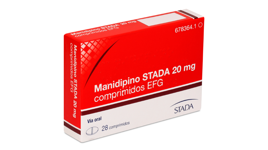 MANIDIPINO STADA EFG 20 mg 28 COMPRIMIDOS