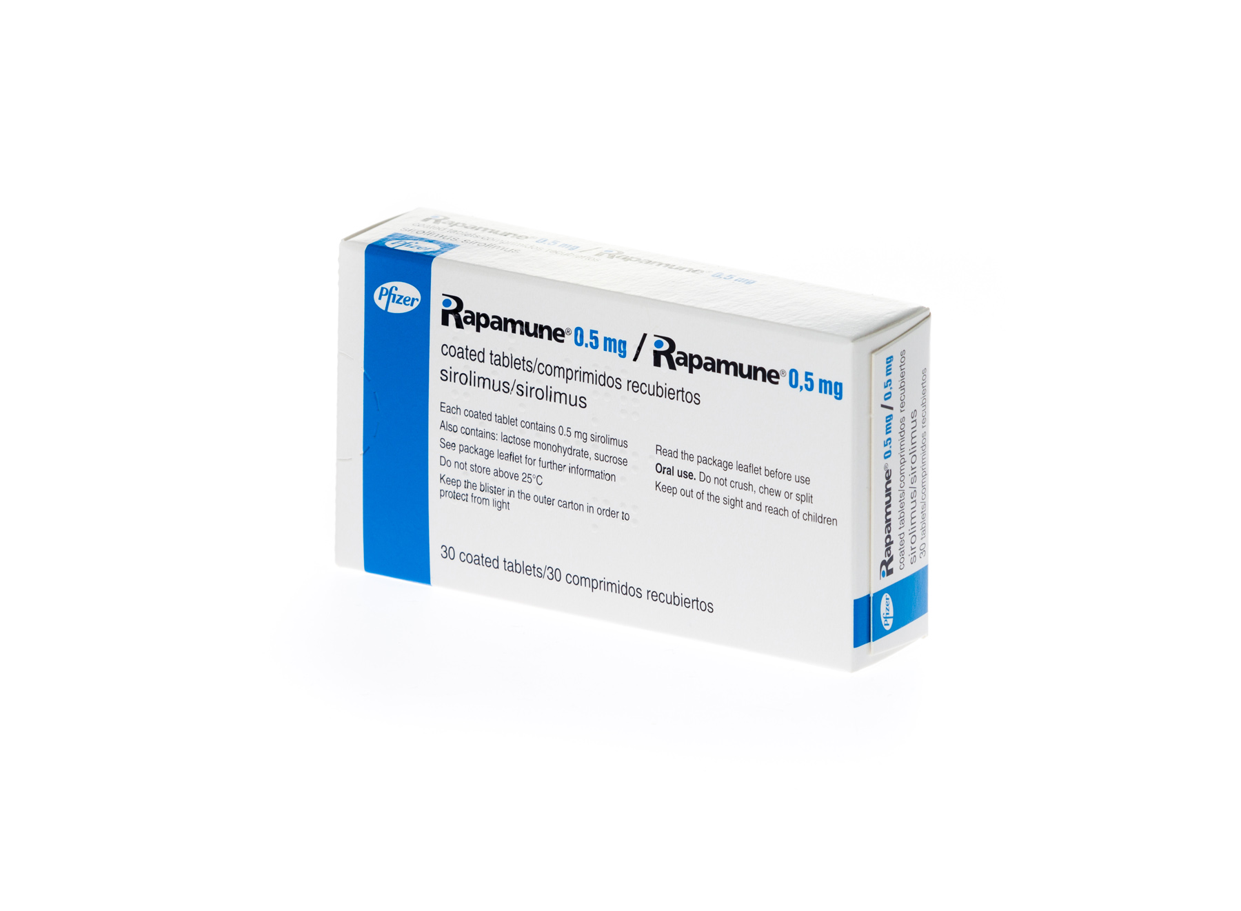 RAPAMUNE 0,5 mg 30 COMPRIMIDOS RECUBIERTOS