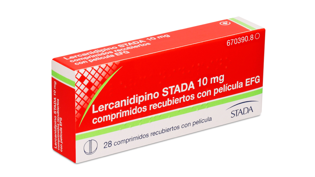 LERCANIDIPINO STADA EFG 10 mg 28 COMPRIMIDOS RECUBIERTOS