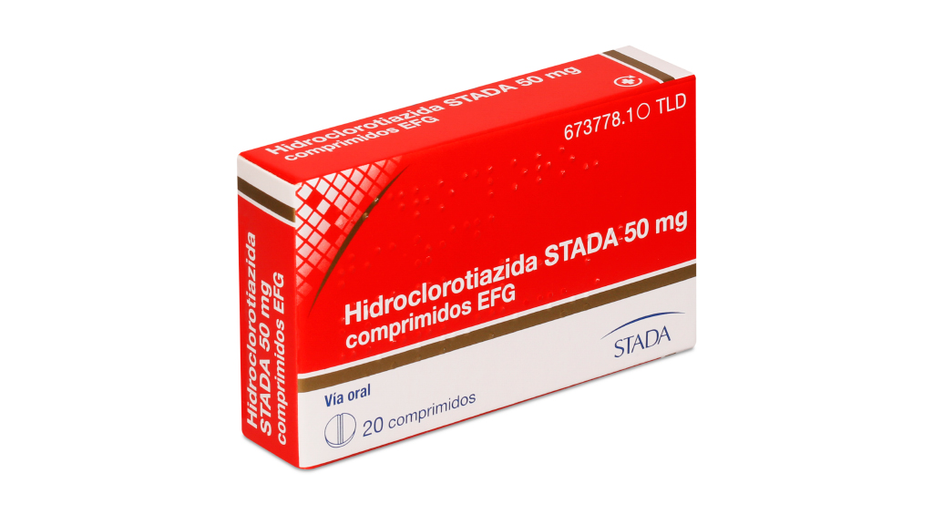 HIDROCLOROTIAZIDA STADA EFG 50 mg 20 COMPRIMIDOS
