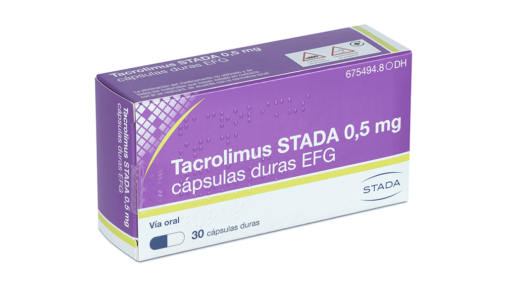 TACROLIMUS STADA EFG 0,5 mg 30 CAPSULAS