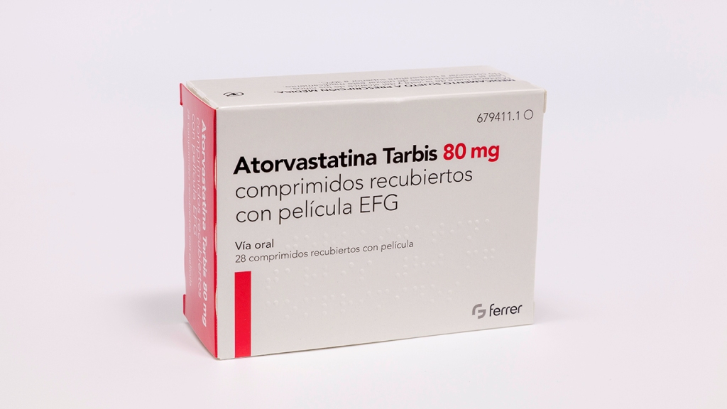 ATORVASTATINA TARBIS EFG 80 mg 28 COMPRIMIDOS RECUBIERTOS