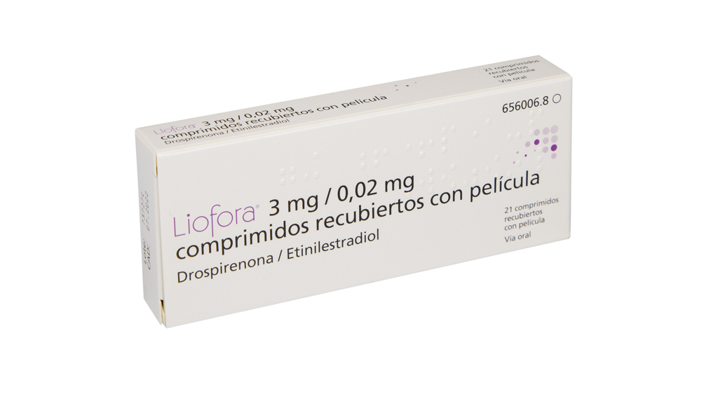 LIOFORA 3 mg/0,02 mg 3 x 21 COMPRIMIDOS RECUBIERTOS