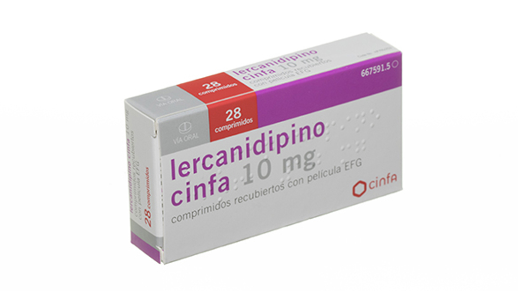 LERCANIDIPINO CINFA EFG 10 mg 28 COMPRIMIDOS RECUBIERTOS