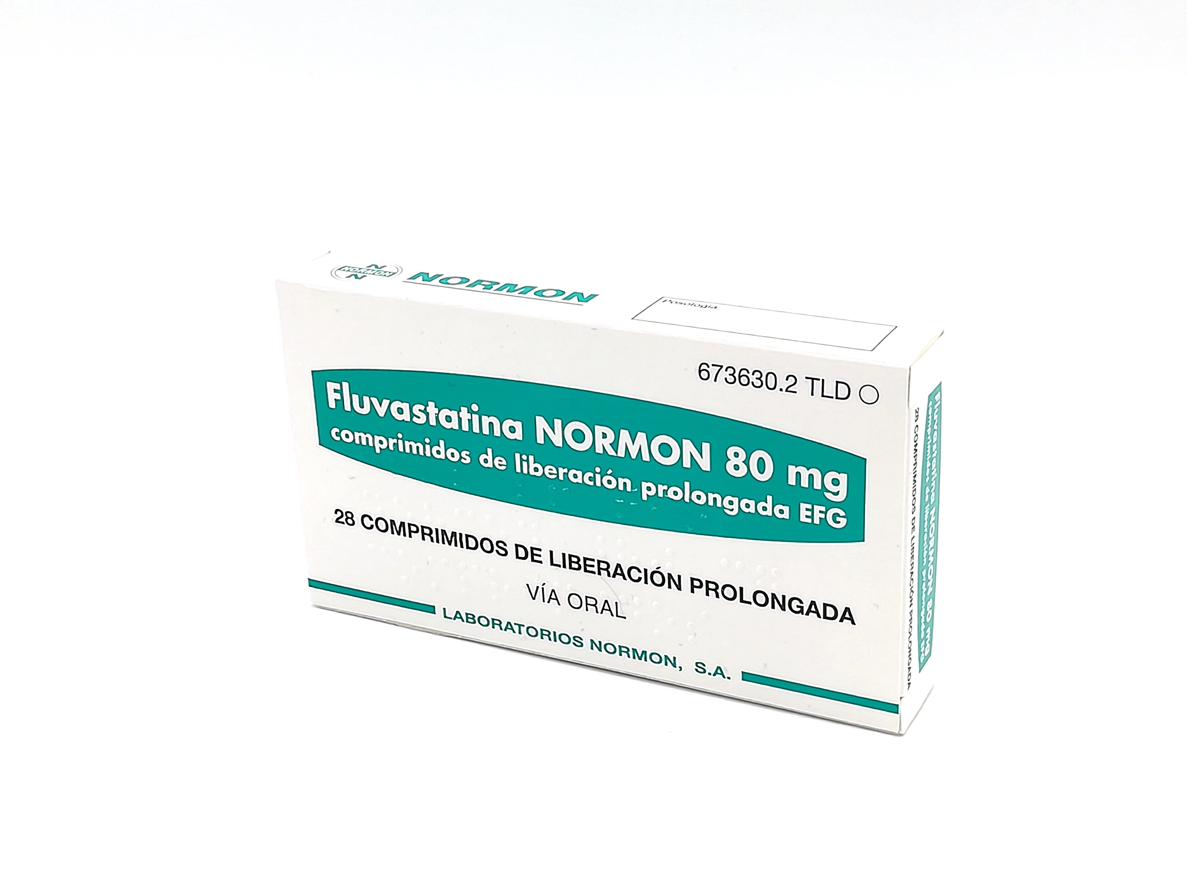 FLUVASTATINA NORMON EFG 80 mg 28 COMPRIMIDOS LIBERACION PROLONGADA