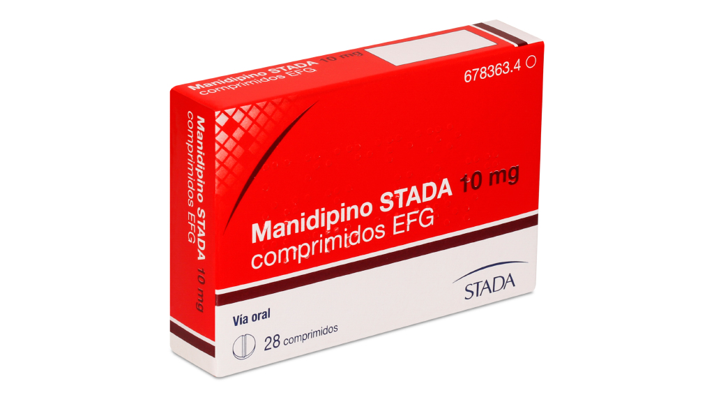 MANIDIPINO STADA EFG 10 mg 28 COMPRIMIDOS