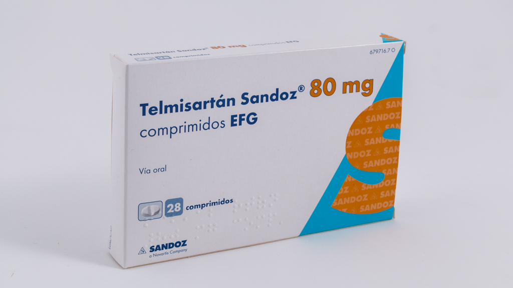 TELMISARTAN SANDOZ EFG 80 mg 28 COMPRIMIDOS