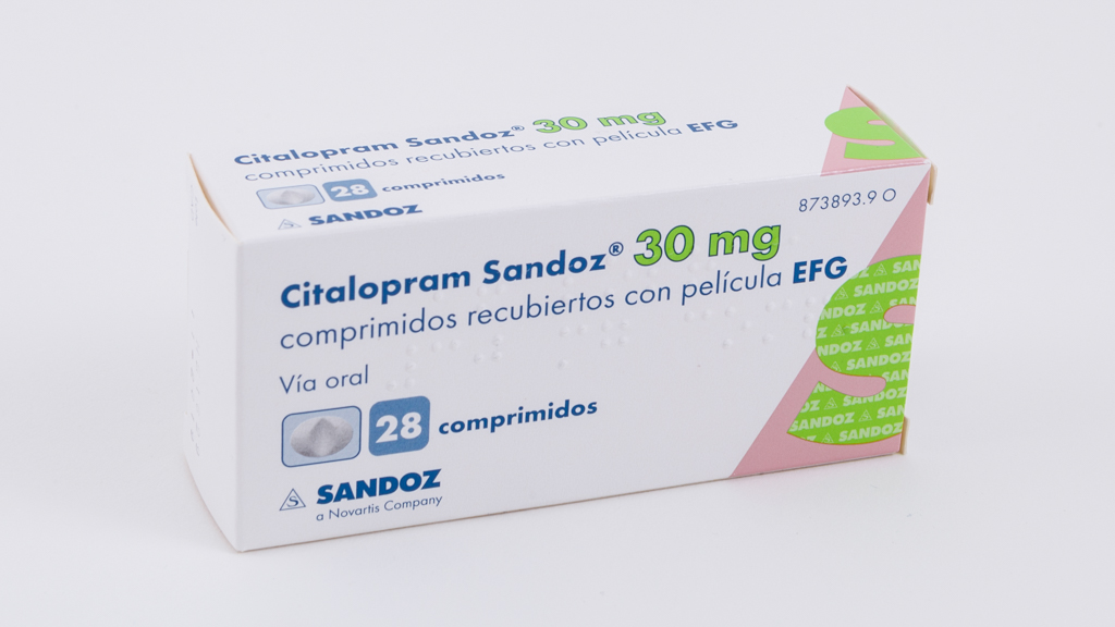 CITALOPRAM SANDOZ EFG 30 mg 56 COMPRIMIDOS RECUBIERTOS - Farmacéuticos