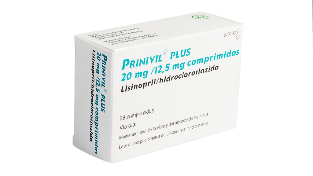 PRINIVIL PLUS 20 mg/12,5 mg 28 COMPRIMIDOS