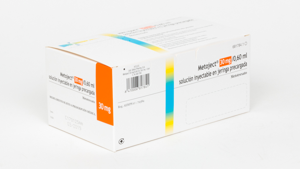 METOJECT 30 mg 4 JERINGAS PRECARGADAS SOLUCION INYECTABLE 0,6 ml
