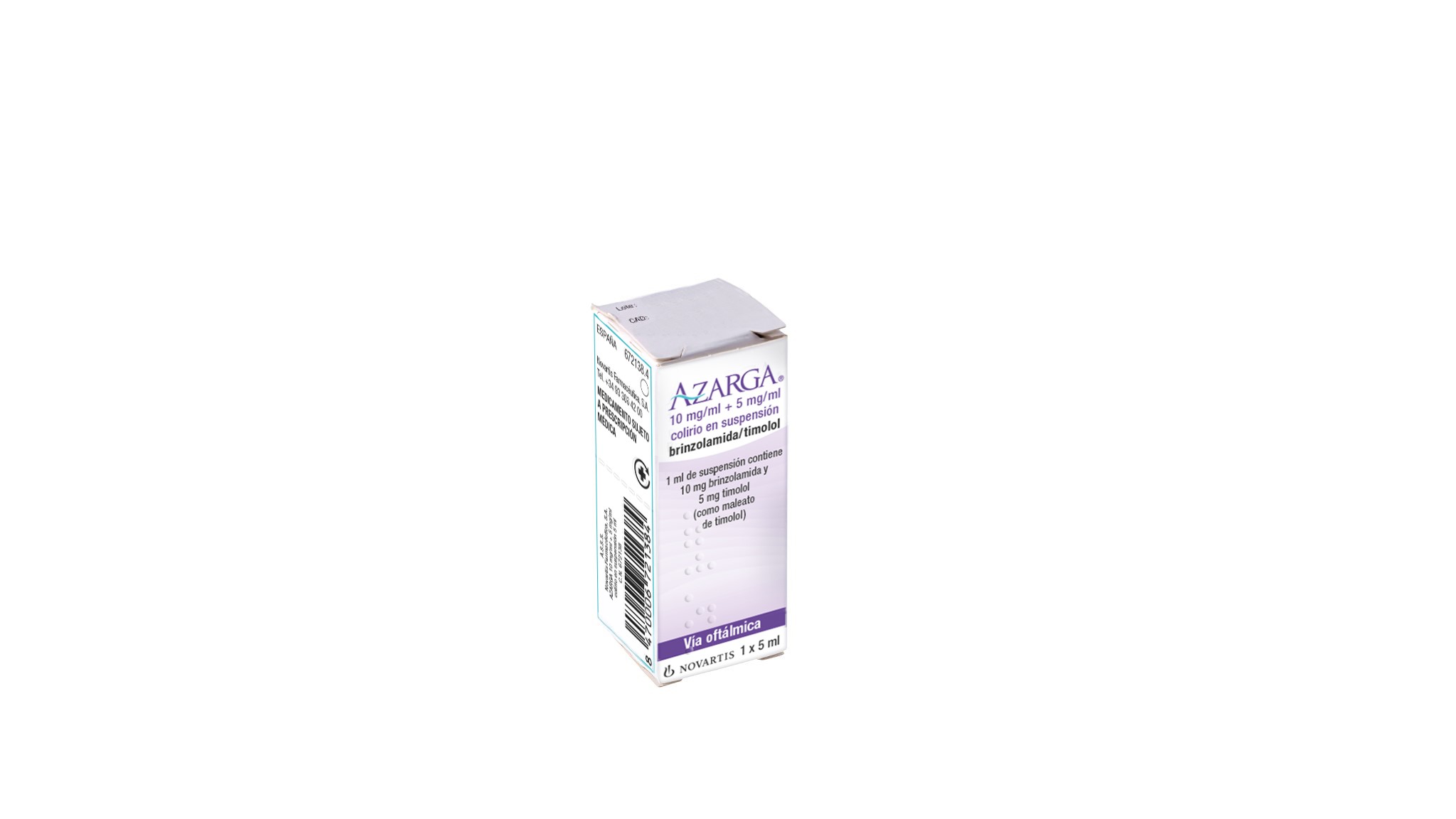 AZARGA 10 mg/ml + 5 mg/ml COLIRIO EN SUSPENSION 1 FRASCO 5 ml