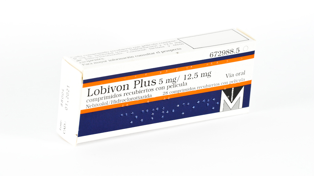 LOBIVON PLUS 5 mg/12,5 mg 28 COMPRIMIDOS RECUBIERTOS