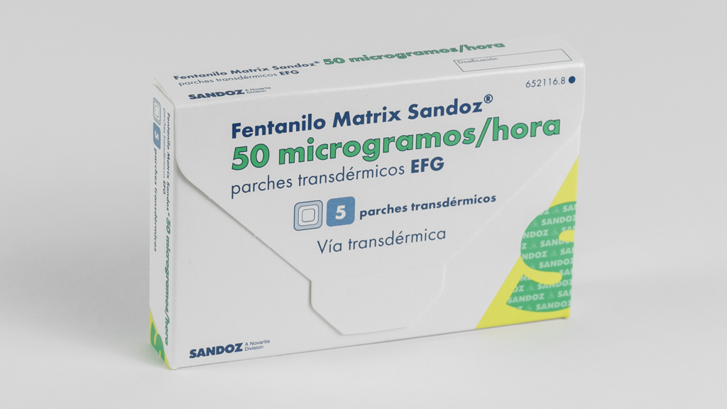 FENTANILO MATRIX SANDOZ EFG 50 microgramos/h 3,6 mg/3 DIAS 5 PARCHES TRANSDERMICOS