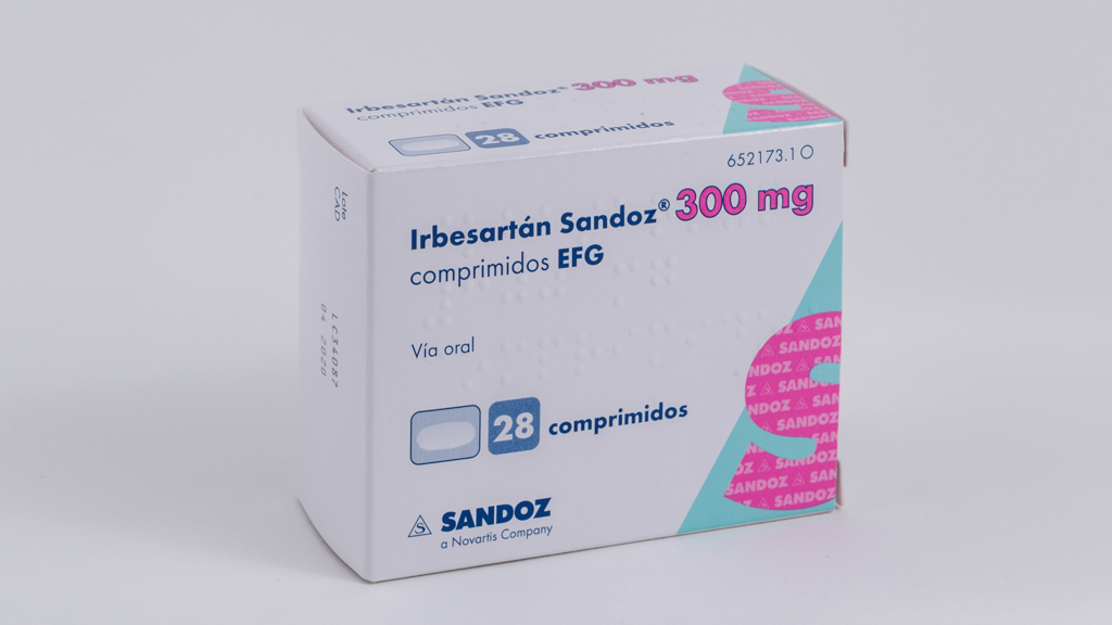 IRBESARTAN SANDOZ EFG 300 mg 28 COMPRIMIDOS