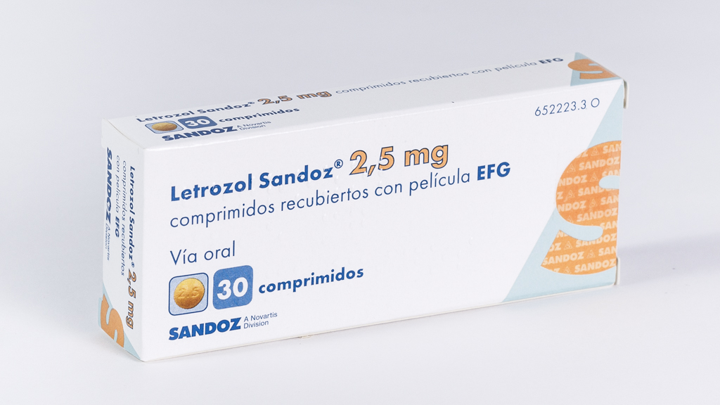 LETROZOL SANDOZ EFG 2,5 mg 30 COMPRIMIDOS RECUBIERTOS