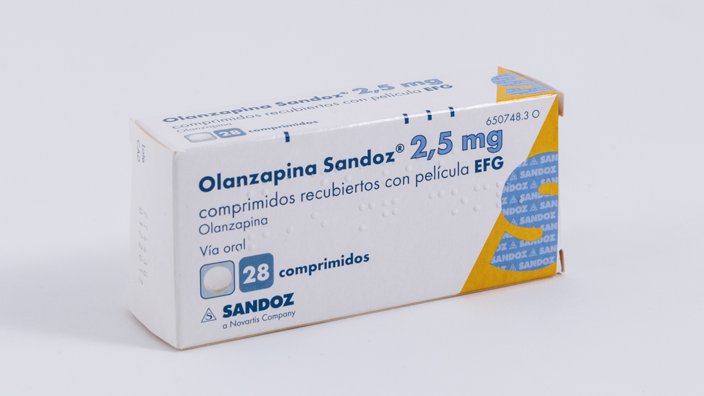 OLANZAPINA SANDOZ EFG 2,5 mg 28 COMPRIMIDOS RECUBIERTOS