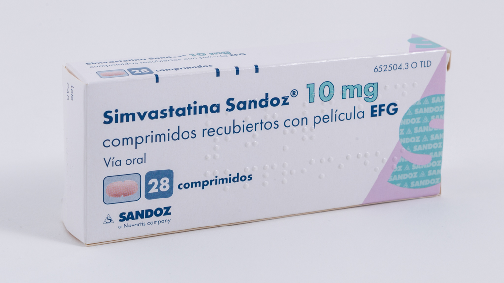 SIMVASTATINA SANDOZ EFG 10 mg 28 COMPRIMIDOS RECUBIERTOS