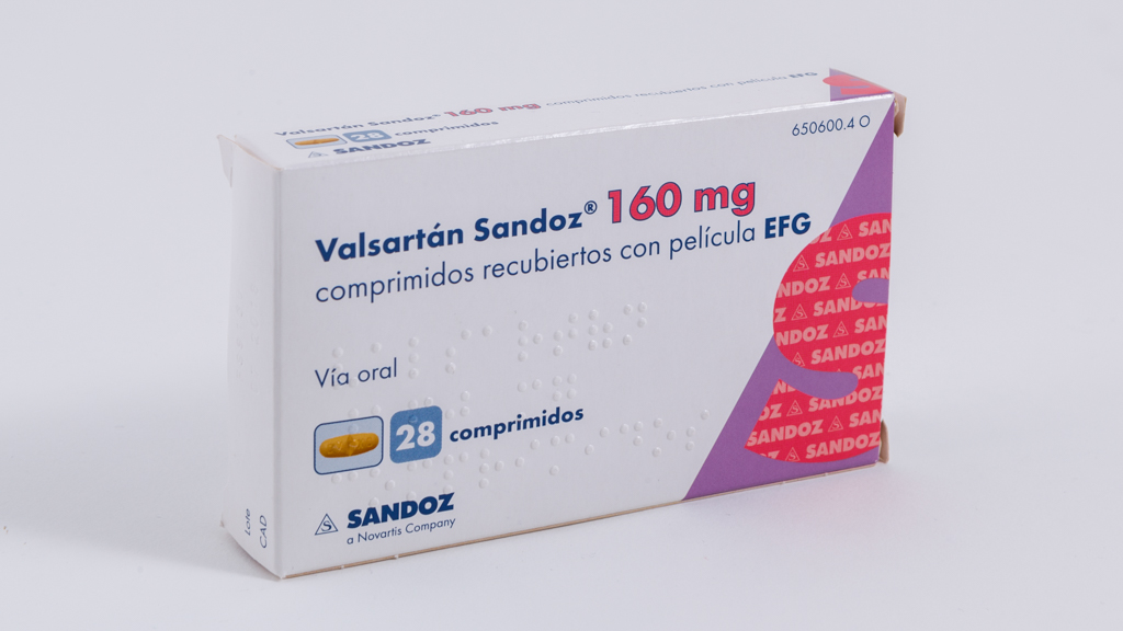 VALSARTAN SANDOZ EFG 160 mg 28 COMPRIMIDOS RECUBIERTOS