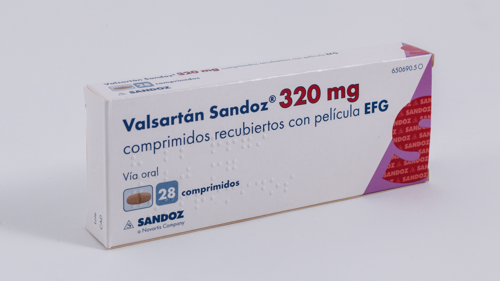 VALSARTAN SANDOZ EFG 320 mg 28 COMPRIMIDOS RECUBIERTOS