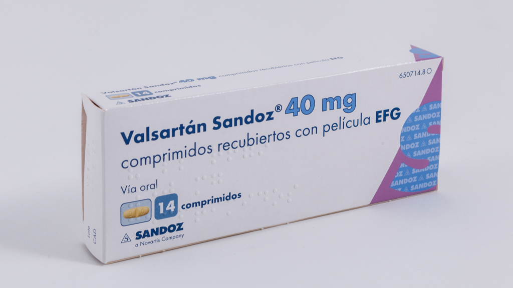 VALSARTAN SANDOZ EFG 40 mg 14 COMPRIMIDOS RECUBIERTOS