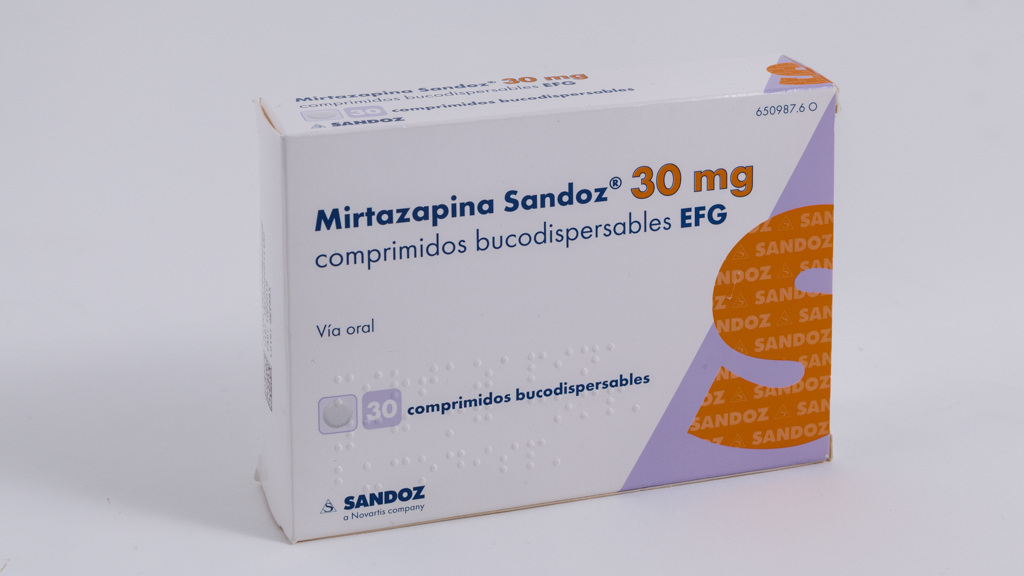 MIRTAZAPINA SANDOZ EFG 30 mg 30 COMPRIMIDOS BUCODISPERSABLES