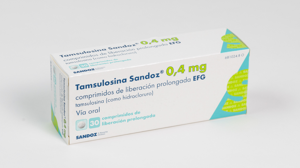 TAMSULOSINA SANDOZ EFG 0,4 mg 30 COMPRIMIDOS LIBERACION PROLONGADA BLISTER PVC/ACLAR/Al