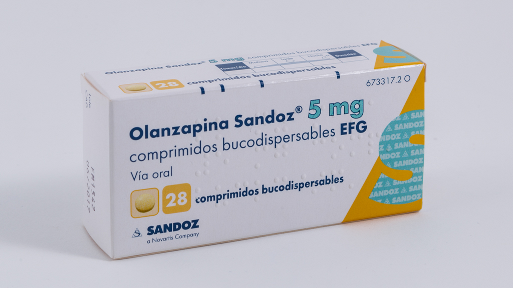 OLANZAPINA SANDOZ EFG 5 mg 28 COMPRIMIDOS BUCODISPERSABLES