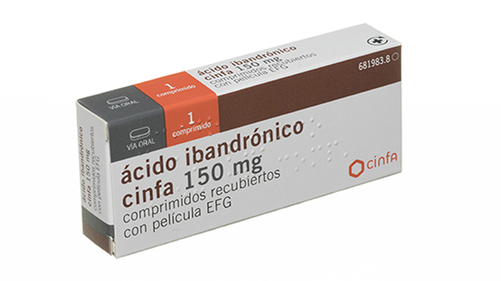 ACIDO IBANDRONICO CINFA EFG 150 mg 1 COMPRIMIDO RECUBIERTO