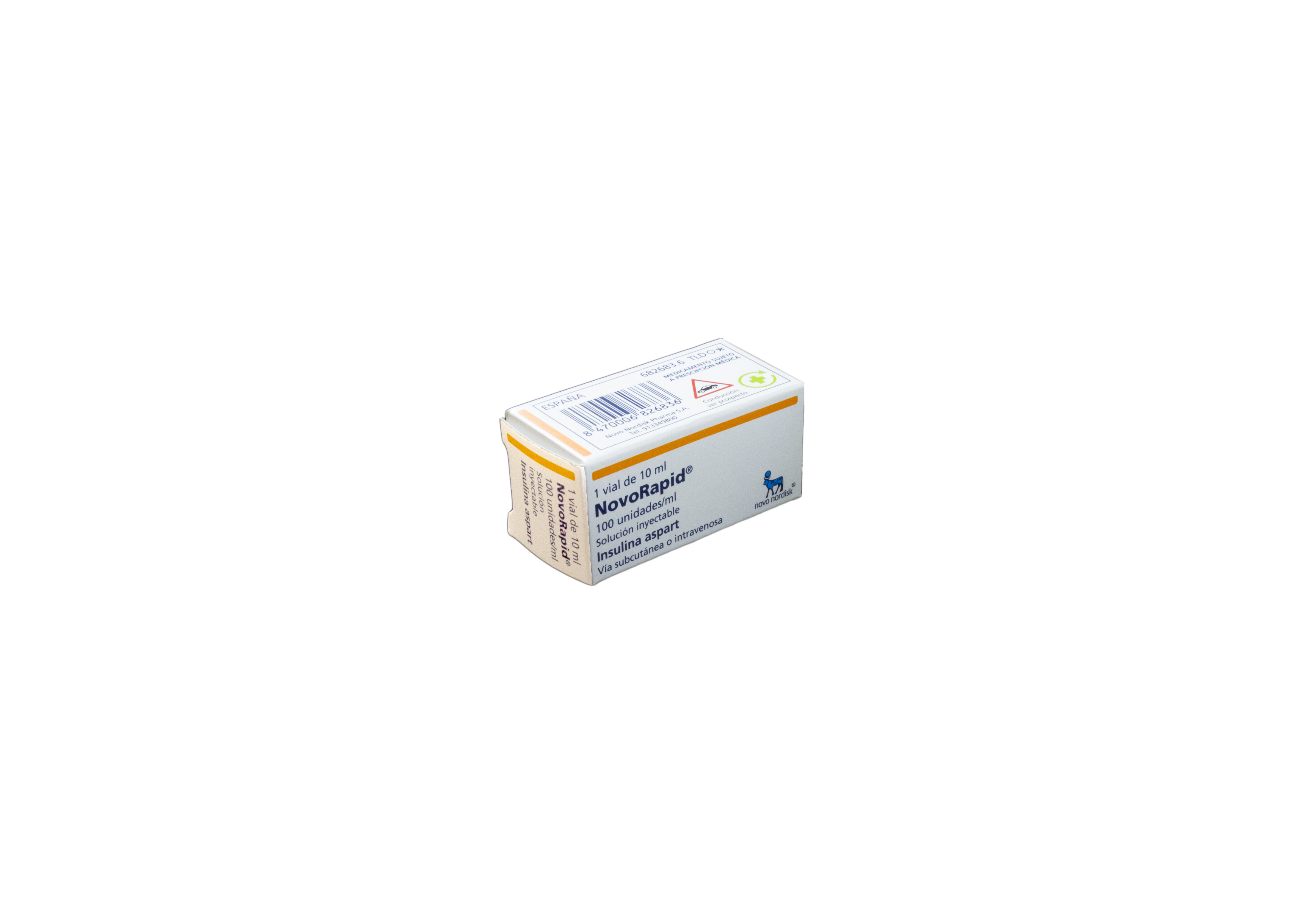 NOVORAPID 100 U/ml 1 VIAL SOLUCION INYECTABLE 10 ml