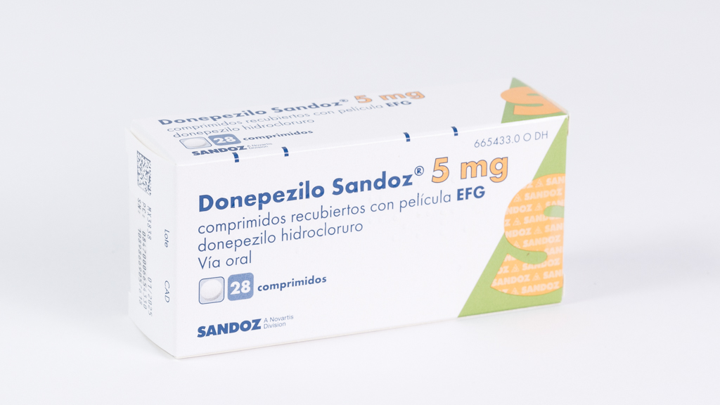 DONEPEZILO SANDOZ EFG 5 mg 28 COMPRIMIDOS RECUBIERTOS