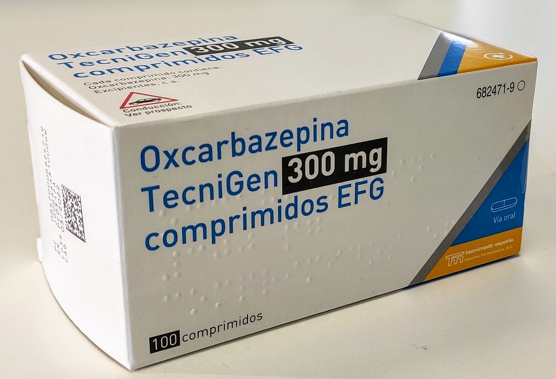 OXCARBAZEPINA TECNIGEN EFG 300 mg 100 COMPRIMIDOS