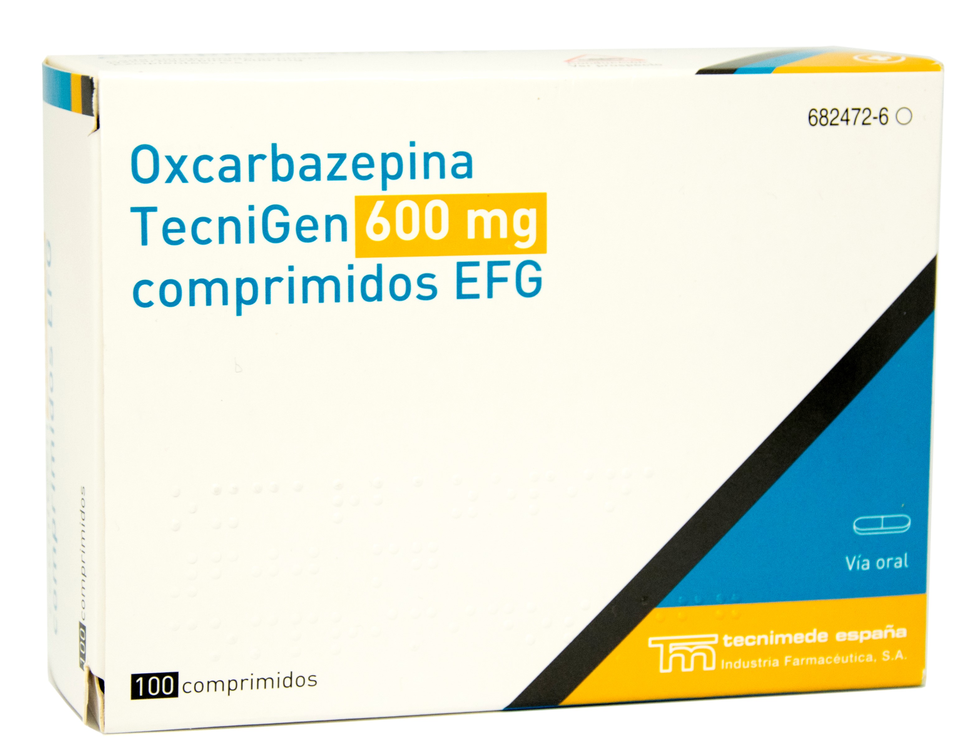 OXCARBAZEPINA TECNIGEN EFG 600 mg 100 COMPRIMIDOS