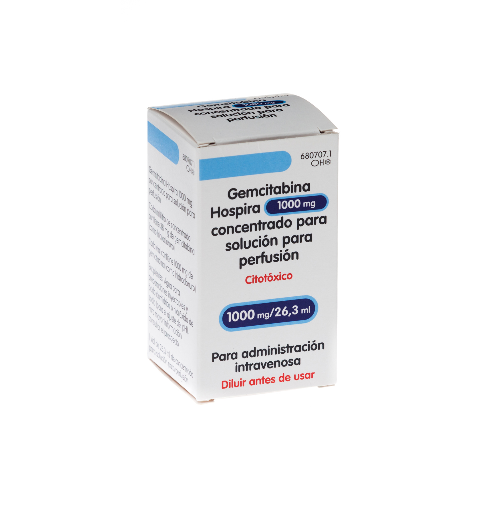 Gemcitabina Hospira 1000 Mg 1 Vial Concentrado Para Solucion Para ...