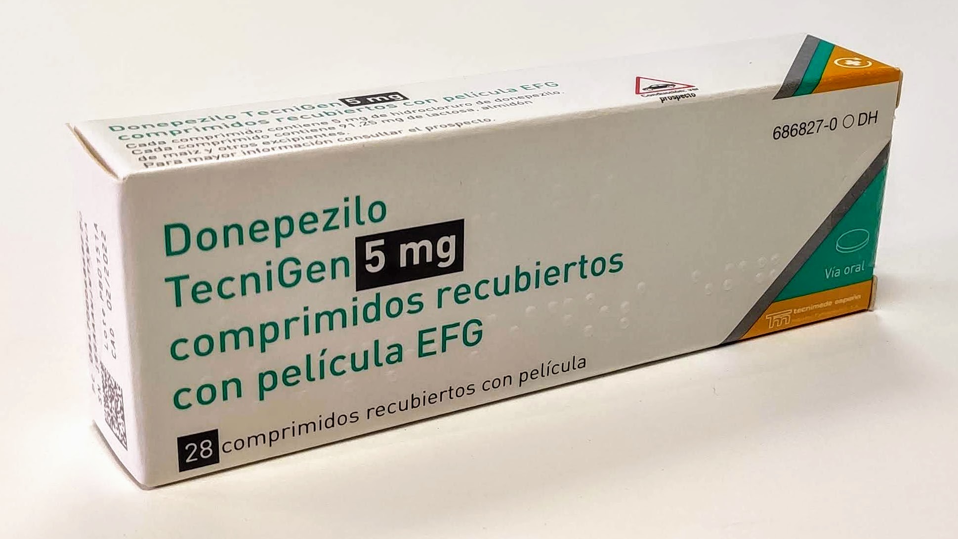 DONEPEZILO TECNIGEN EFG 5 mg 28 COMPRIMIDOS RECUBIERTOS