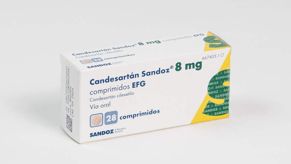 CANDESARTAN SANDOZ EFG 8 mg 28 COMPRIMIDOS