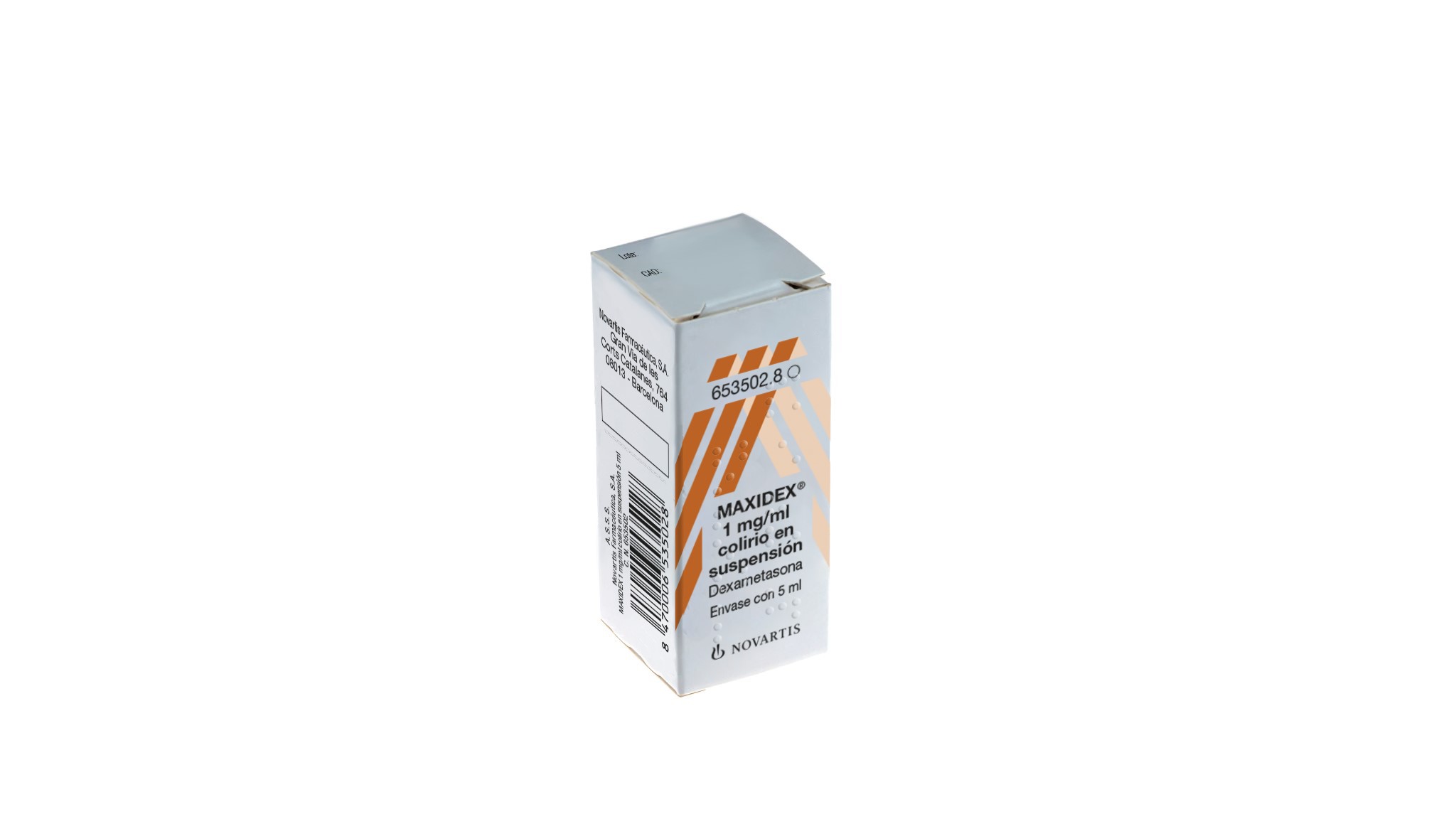 MAXIDEX 1 mg/ml COLIRIO EN SUSPENSION 1 FRASCO 5 ml