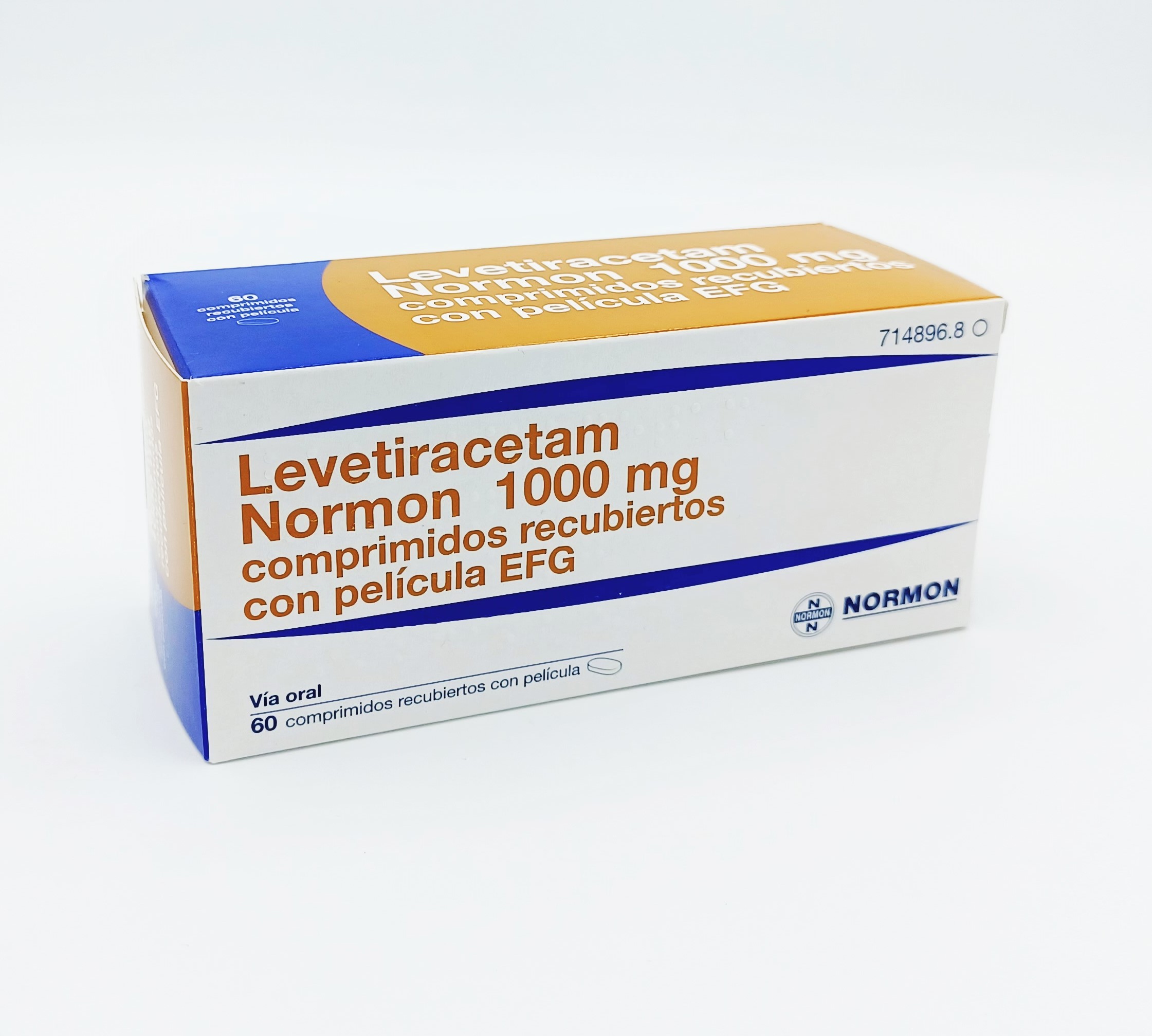 LEVETIRACETAM NORMON EFG 1000 mg 30 COMPRIMIDOS RECUBIERTOS