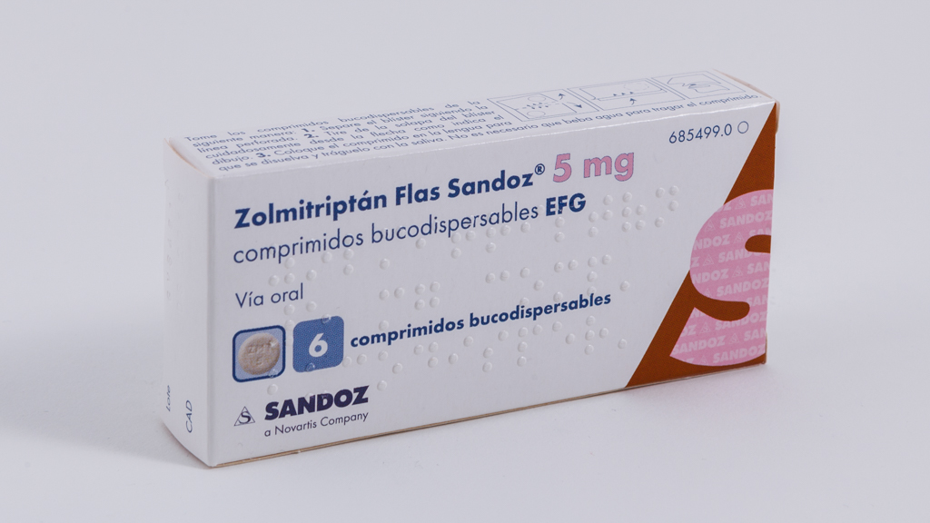 ZOLMITRIPTAN FLAS SANDOZ EFG 5 mg 6 COMPRIMIDOS BUCODISPERSABLES