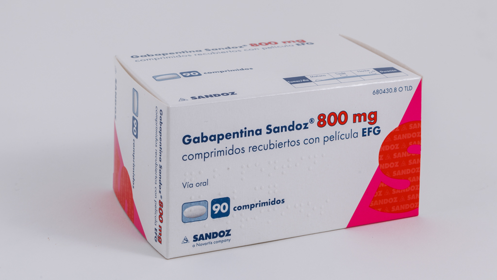 GABAPENTINA SANDOZ EFG 800 mg 90 COMPRIMIDOS RECUBIERTOS