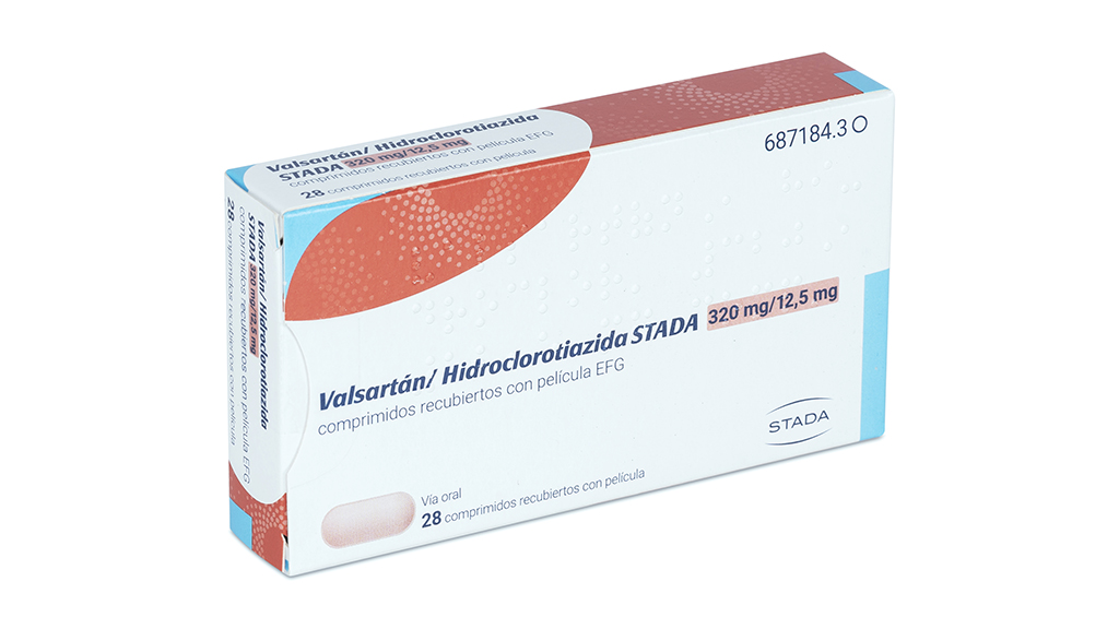 VALSARTAN/HIDROCLOROTIAZIDA STADA EFG 320 mg/12,5 mg 28 COMPRIMIDOS RECUBIERTOS