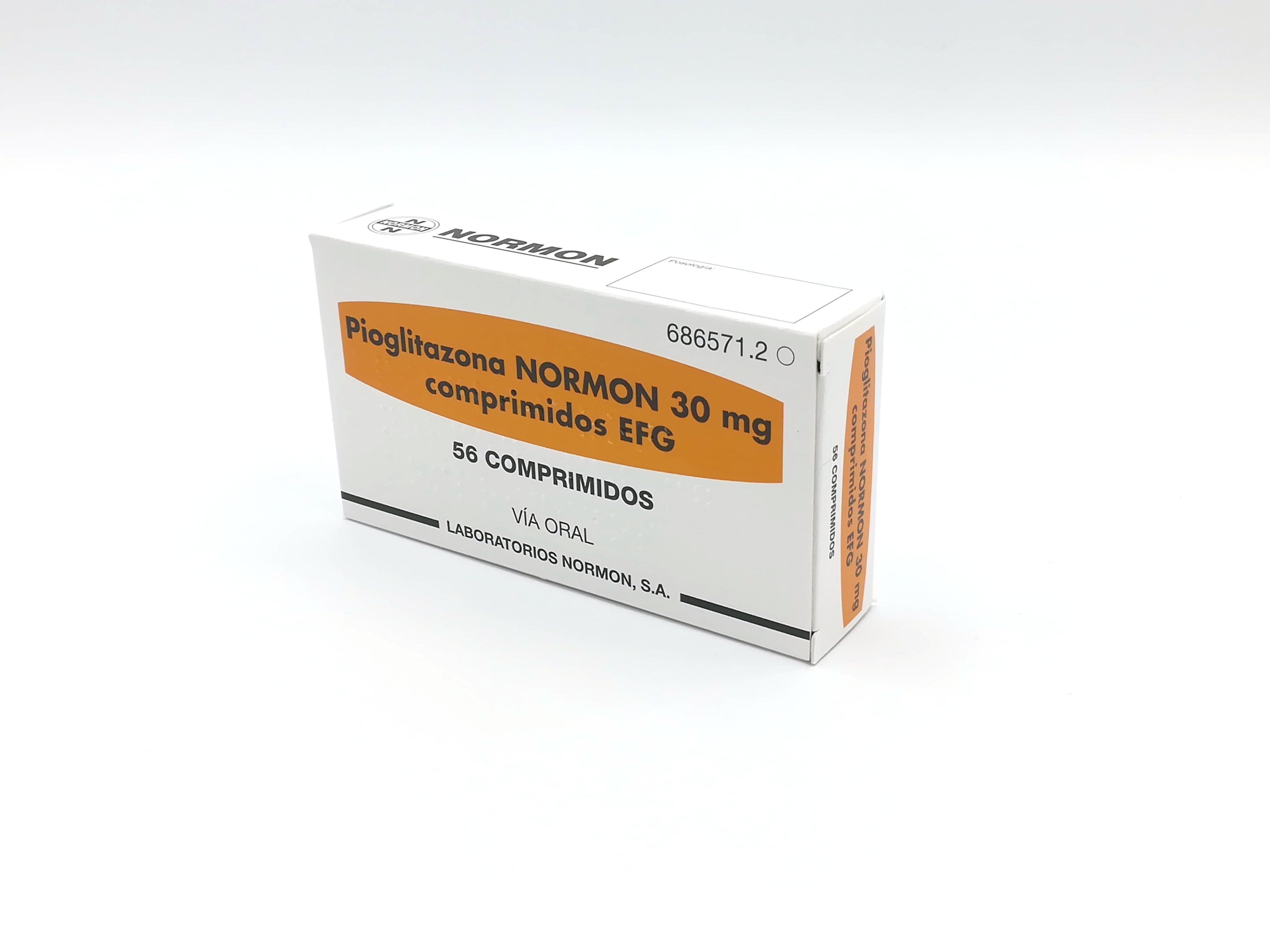 PIOGLITAZONA NORMON EFG 30 mg 56 COMPRIMIDOS